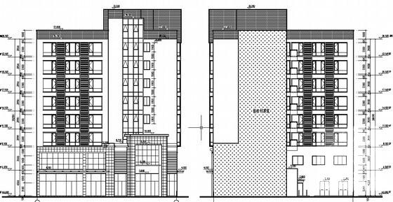 框架结构灾后重建8层商住楼建筑施工CAD图纸 - 3