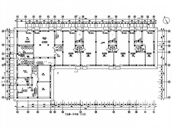 6层塔式商住楼建筑设计CAD图纸 - 4