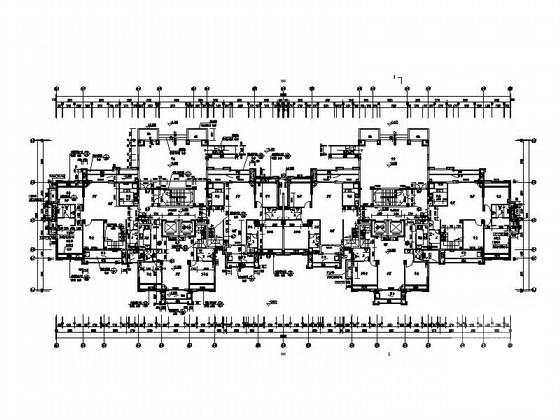 18层一梯三住宅楼建筑CAD施工图纸 - 3