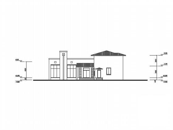 培训中心二套2层别墅建筑方案设计CAD图纸 - 4
