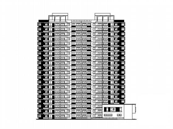 简单实用的经济适用房建筑CAD施工图纸 - 4