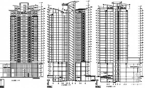 24层住宅楼建筑施工CAD图纸 - 5