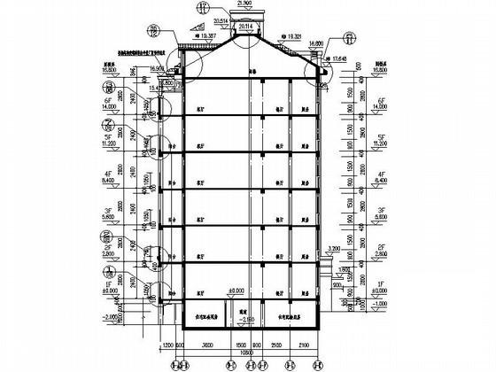 施工图纸6层住宅楼建筑施工CAD图纸 - 2