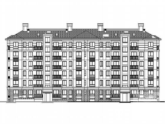比较精美的6层住宅楼建筑施工CAD图纸| - 4