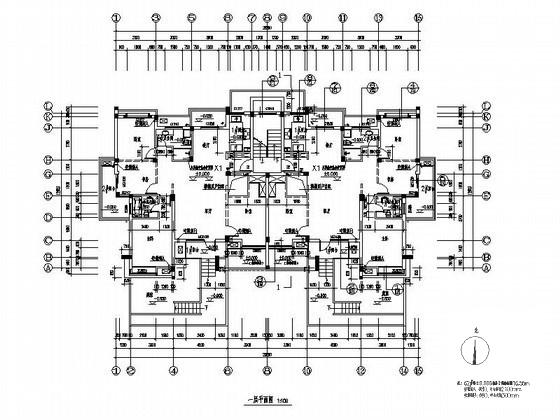 5层板式住宅楼建筑CAD施工图纸 - 2