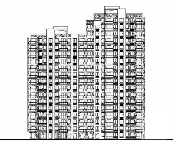 住宅区东地块住宅楼二期建筑施工CAD图纸 - 2