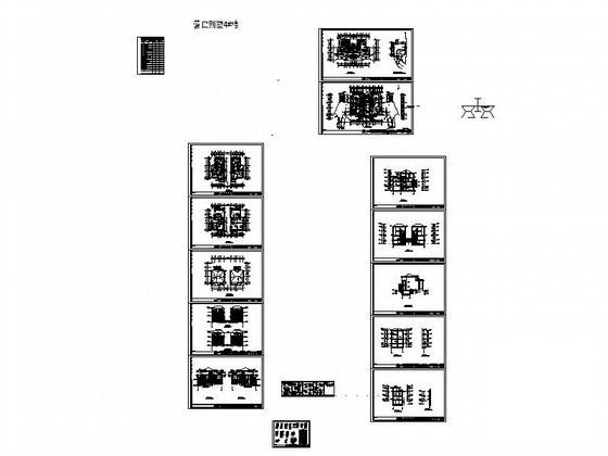 3层双拼别墅建筑施工套CAD图纸 - 4