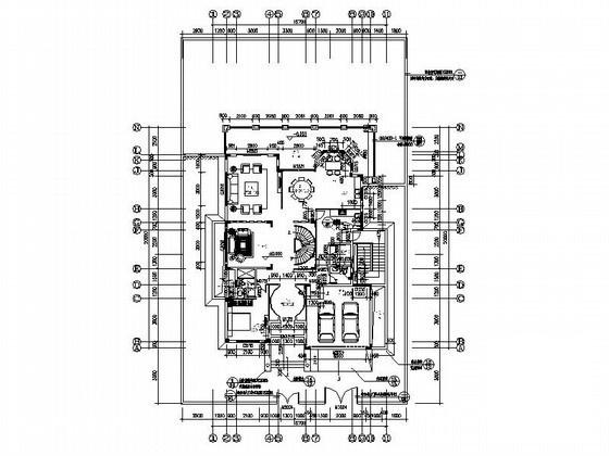 2层欧陆风格独栋别墅建筑施工CAD图纸 - 4