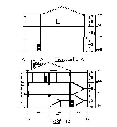 3层砖混结构沿街门店带住宅楼建筑方案套CAD图纸 - 1