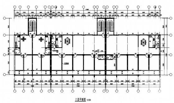 3层砖混结构沿街门店带住宅楼建筑方案套CAD图纸 - 4