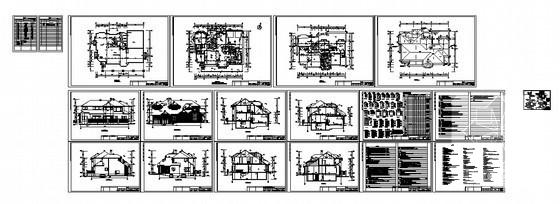 2层木别墅建筑施工CAD图纸 - 2