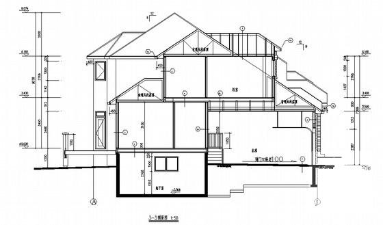 2层木别墅建筑施工CAD图纸 - 4