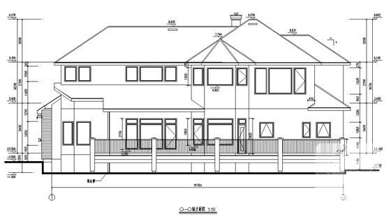 2层木别墅建筑施工CAD图纸 - 5