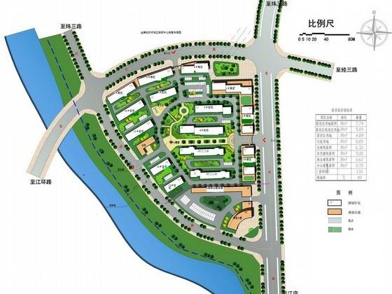开发区移民中心居住区规划方案设计CAD图纸 - 1