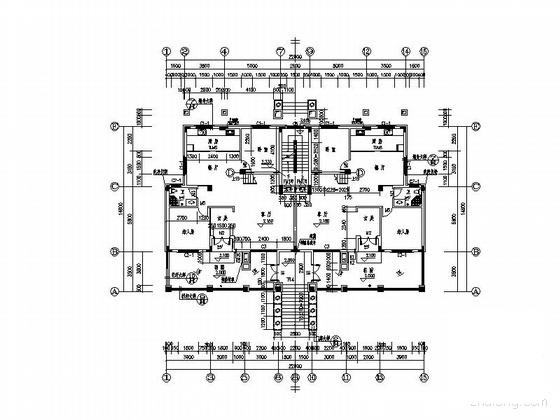 南洋新城小区6层住宅楼区建筑施工CAD图纸 - 3