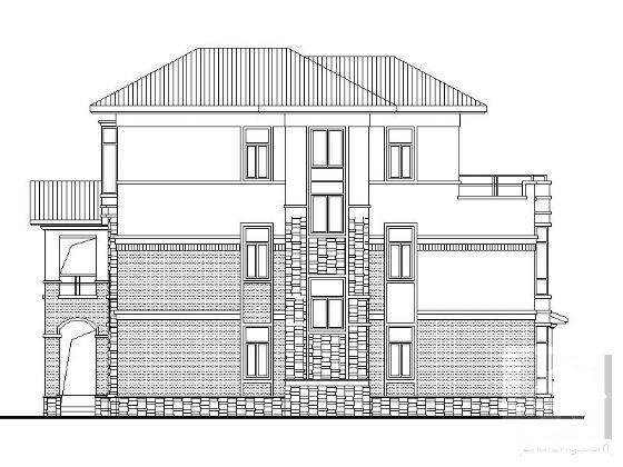 3层框架结构别墅建筑施工套CAD图纸 - 5
