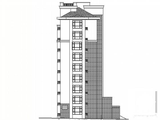9层住宅楼建筑CAD施工图纸 - 3