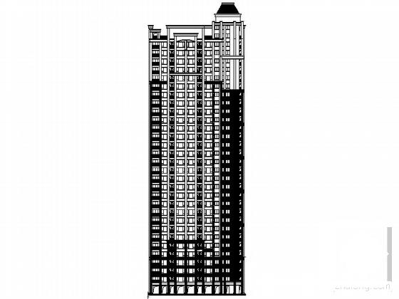 30层住宅楼建筑CAD施工图纸 - 1