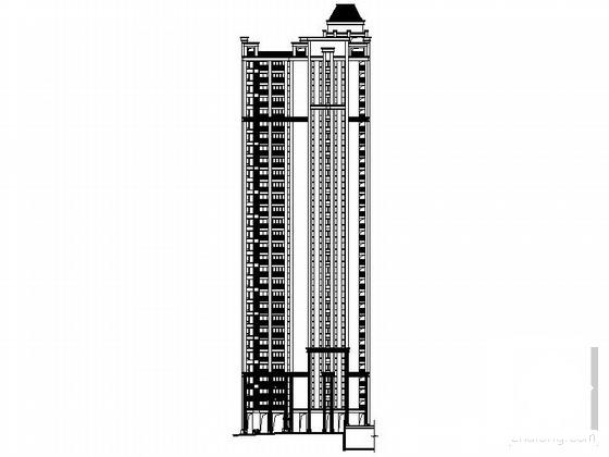 30层住宅楼建筑CAD施工图纸 - 3