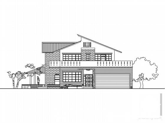 精美的2层别墅建筑设计CAD图纸 - 2