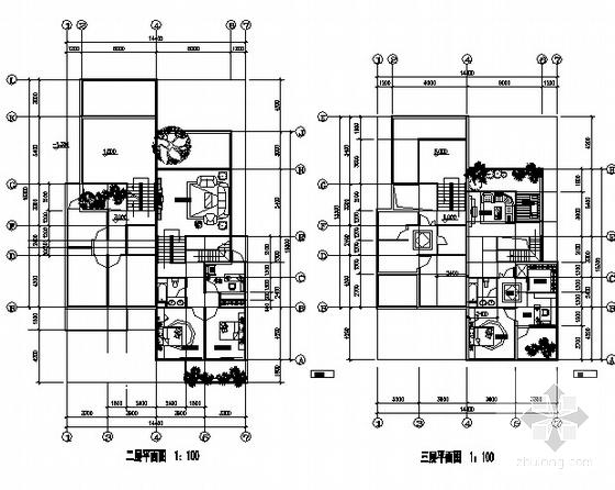 创意小区别墅区规划及单体建筑设计CAD图纸 - 4