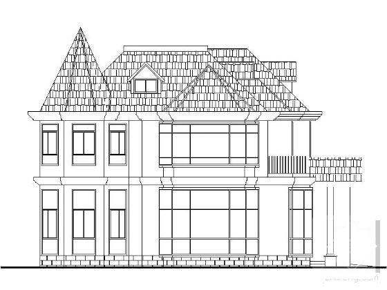 2层独栋别墅建筑施工套CAD图纸（效果CAD图纸） - 1