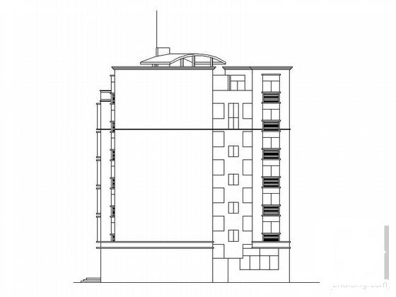 7层住宅楼建筑施工套CAD图纸（转角型） - 5