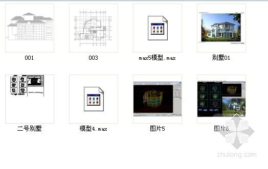 值得收藏2层别墅建筑CAD图纸（效果图纸） - 4