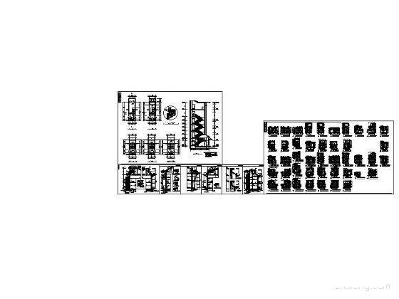 欧陆风格5层板式住宅楼建筑施工CAD图纸 - 3