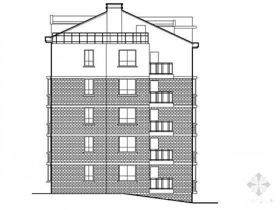 5层住宅楼建筑CAD施工图纸(加阁楼) - 1