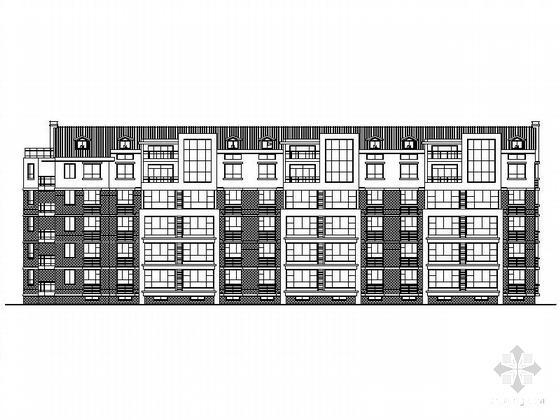 5层住宅楼建筑CAD施工图纸(加阁楼) - 4