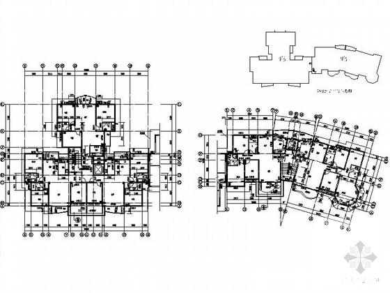 11层剪力墙结构小高层住宅楼建筑施工CAD图纸（塔式（一梯4户以下）） - 1