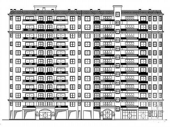 11层剪力墙结构小高层住宅楼建筑施工CAD图纸（塔式（一梯4户以下）） - 2