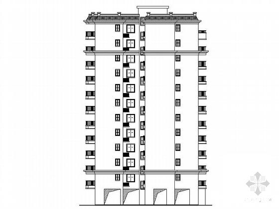 11层剪力墙结构小高层住宅楼建筑施工CAD图纸（塔式（一梯4户以下）） - 4