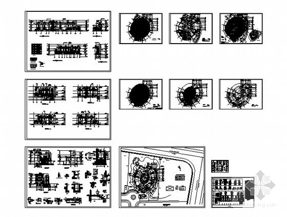 欧陆风格3层英式别墅石材独栋别墅建筑施工CAD图纸（框架结构） - 4