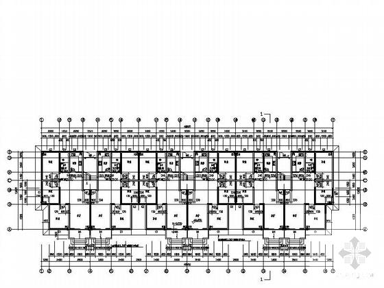 6层砖混结构住宅楼建筑施工CAD图纸（9张） - 1