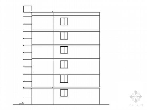 6层砖混结构住宅楼建筑施工CAD图纸（9张） - 4