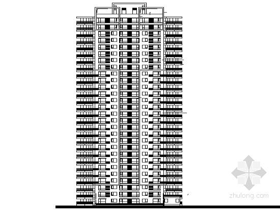 框架结构28层住宅楼建筑施工CAD图纸（知名设计院设计） - 1