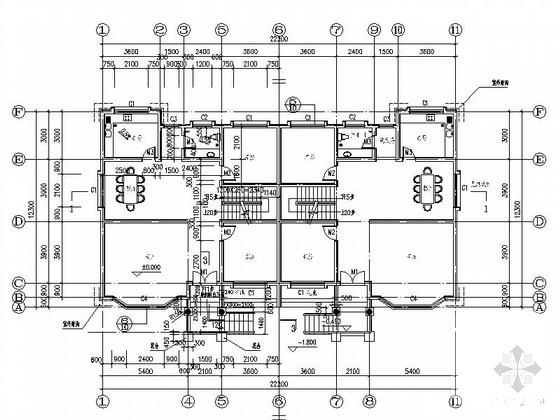 中式风格2层独栋别墅建筑施工CAD图纸（效果图纸） - 2