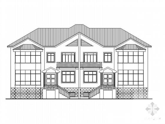 中式风格2层独栋别墅建筑施工CAD图纸（效果图纸） - 4