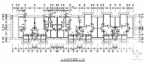 砖混结构6层节能住宅楼建筑扩初CAD图纸 - 4