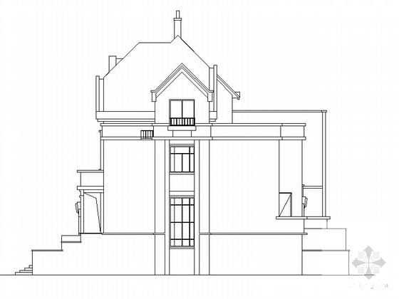 3层砌体结构别墅建筑施工CAD图纸 - 2