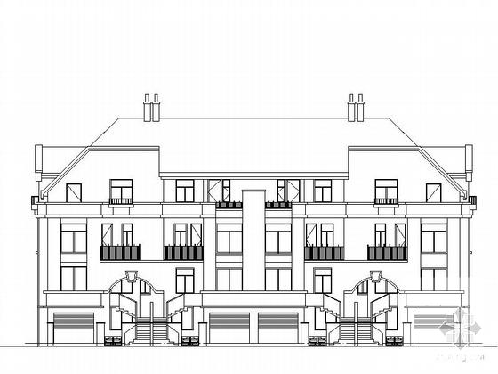3层砌体结构别墅建筑施工CAD图纸 - 3