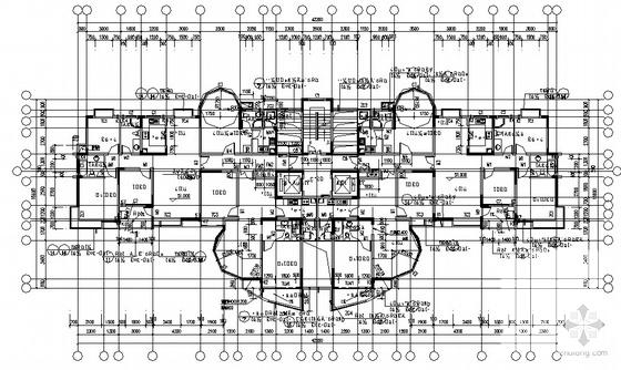 世纪花园住宅小区18层框架结构住宅楼建筑施工套CAD图纸 - 3