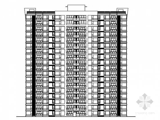 世纪花园住宅小区18层框架结构住宅楼建筑施工套CAD图纸 - 5