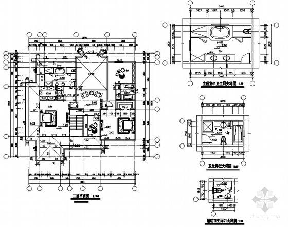 2层别墅建筑施工CAD图纸 - 4