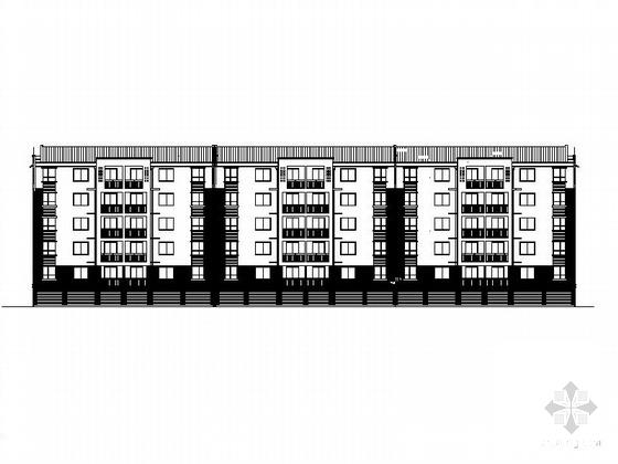 6层砌体结构安置楼建筑CAD施工图纸 - 3