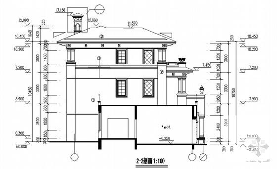 棕榈园二期砌体结构3层住宅楼建筑施工CAD图纸 - 1