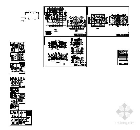 棕榈园二期砌体结构3层住宅楼建筑施工CAD图纸 - 2