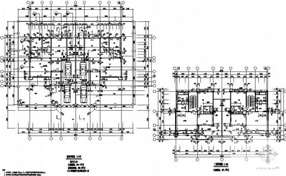 棕榈园二期砌体结构3层住宅楼建筑施工CAD图纸 - 5